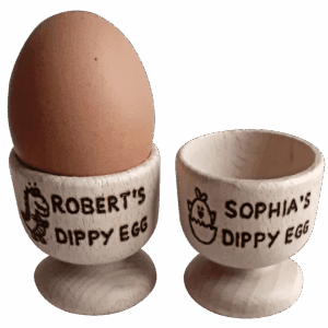 Handmade Wooden Personalised Egg Cup