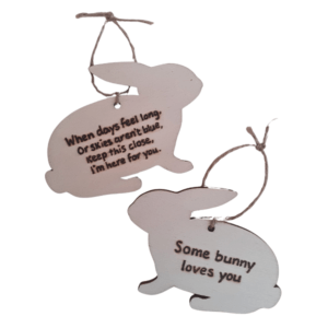 Wooden Easter Pocket Hug – Bunny Keepsake Gift